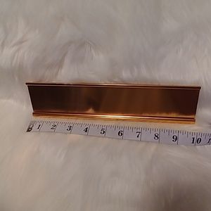 Rose Gold name plate holder